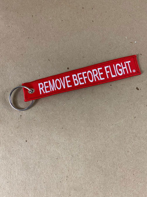 Remove before flight' Sticker